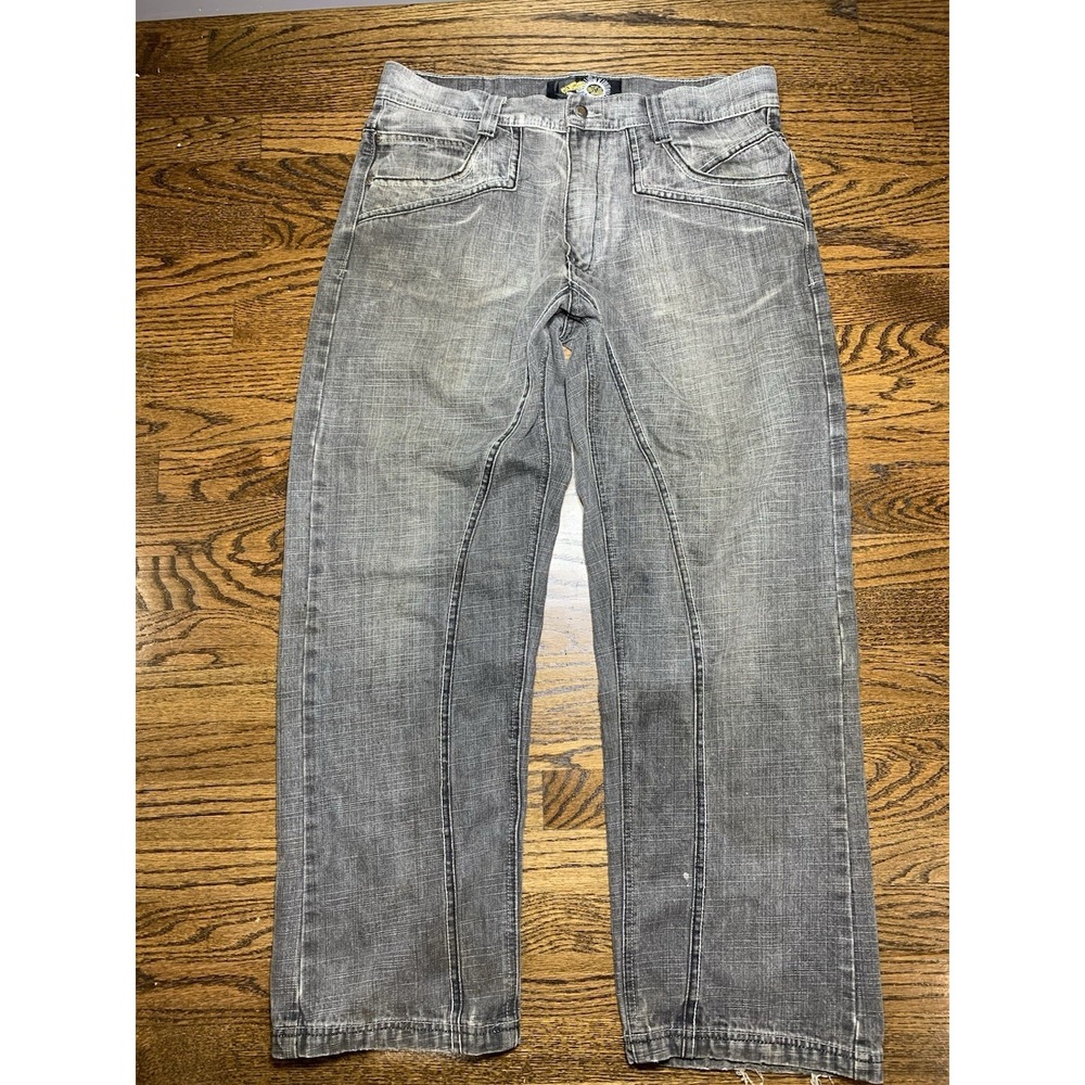 Vintage Embroidered Exa Unlimited Jeans 36x32 Y2K‎ Skate Hip Hop Baggy